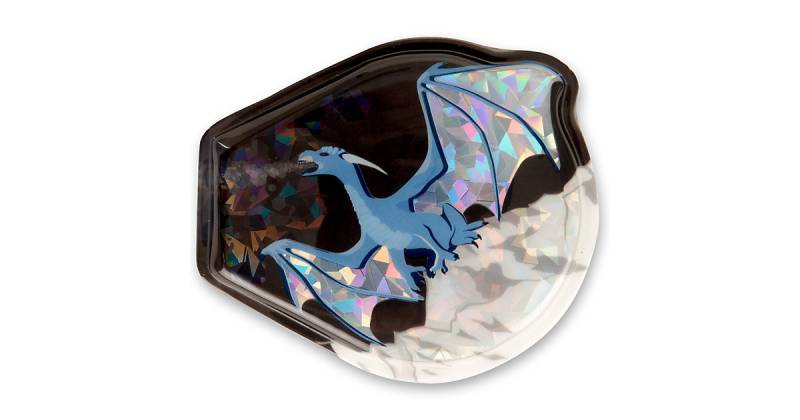 Funkel-Klettie Eisdrache schwarz von Ergobag