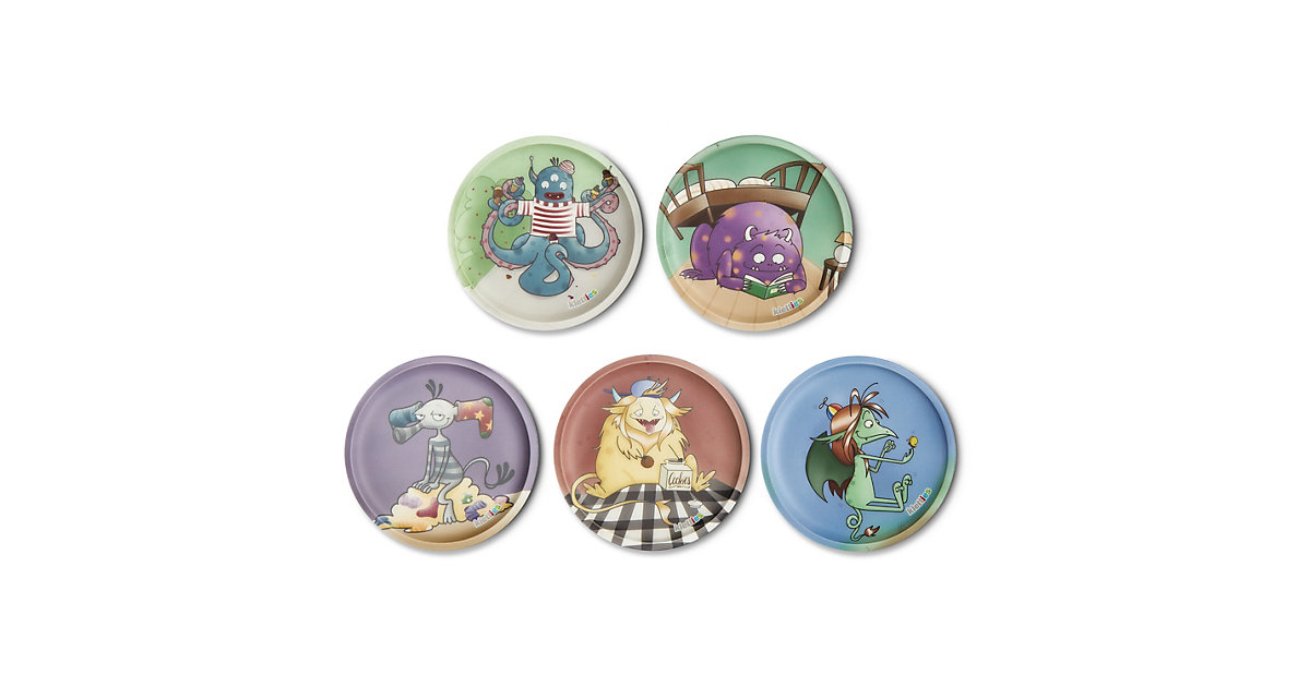 Klettie-Set Monsterfreunde, 5-tlg. hellblau Klettie-Set Monsterfreunde, 5-tlg. hellblau von Ergobag