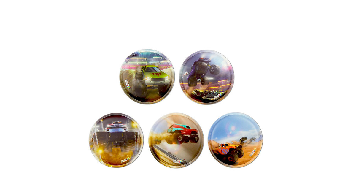 Klettie-Set Monstertrucks, 5-tlg. blau Klettie-Set Monstertrucks, 5-tlg. blau von Ergobag