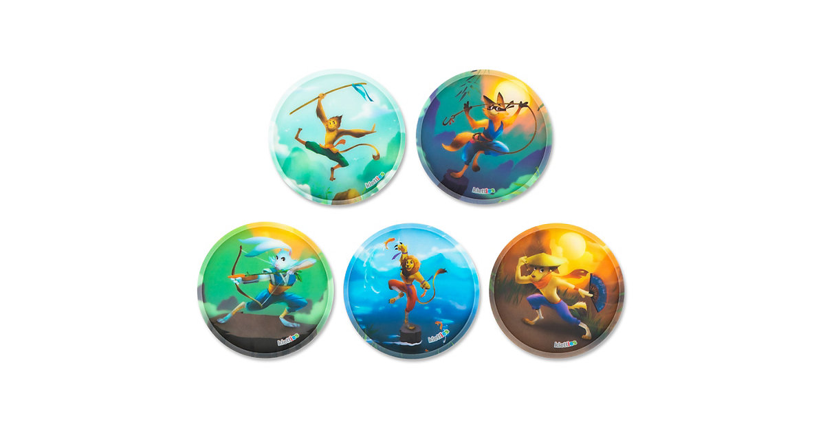Klettie-Set Ninjas, 5-tlg. grün Modell 1 Klettie-Set Ninjas, 5-tlg. grün Modell 1 von Ergobag