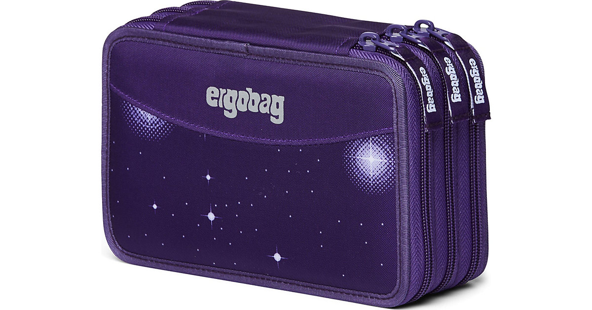 Maxi-Federmäppchen Bärgasus, befüllt, 40-tlg. grau/lila Maxi-Federmäppchen Bärgasus, befüllt, 40-tlg. grau/lila von Ergobag