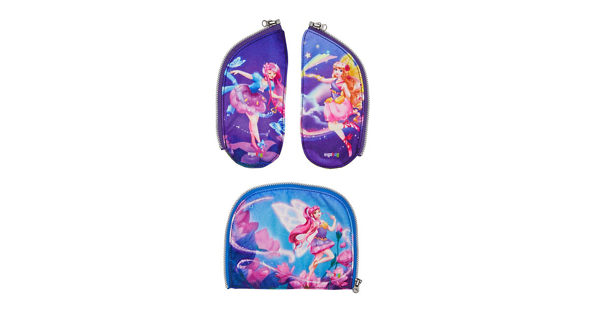 Seitentaschen-Zipset Fee, 3-tlg. lila Seitentaschen-Zipset Fee, 3-tlg. lila von Ergobag