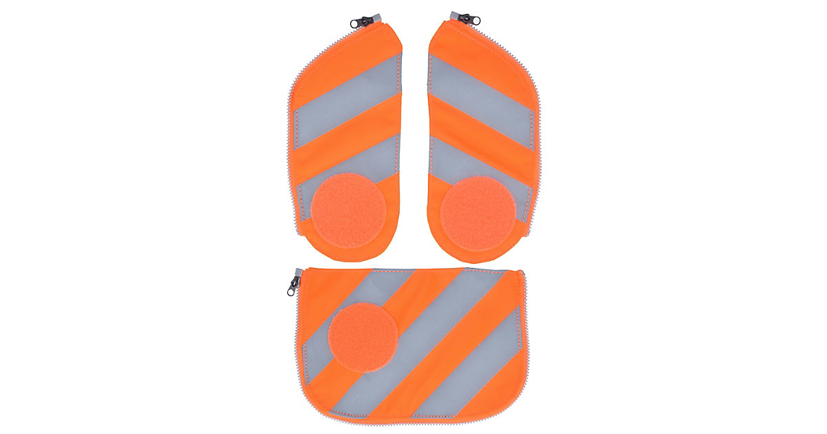 cubo Seitentaschen-Zipset orange Reflektor, 3-tlg. cubo Seitentaschen-Zipset orange Reflektor, 3-tlg. von Ergobag