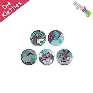 ergobag Klettie-Set Zauberwald, 5 tlgs Kletties-Set zum wechseln von Ergobag