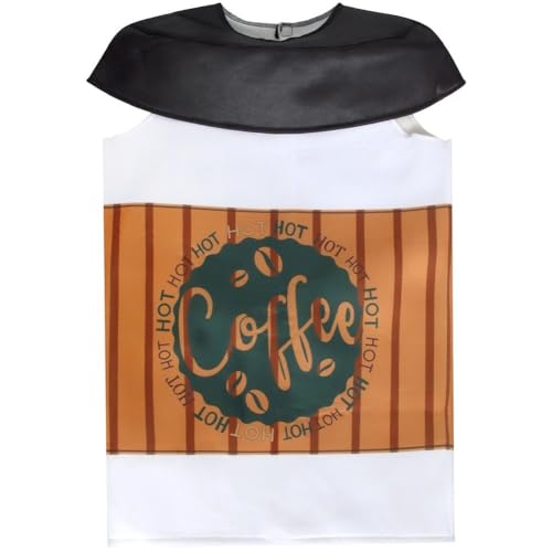 Ericetion Kaffeekostüm für Kinder, Essen-Outfit, lustige Kaffeetasse, Kostüm, Halloween, Cosplay, Party, Kostüme für Mädchen und Jungen Ericetion Kaffeekostüm für Kinder, Essen-Outfit, lustige Kaffeetasse, Kostüm, Halloween, Cosplay, Party, Kostüme für Mädchen und Jungen von Ericetion