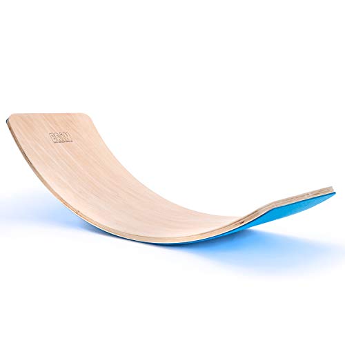 Erin - Balance Board „Blau“ aus Birken Holz für Kinder & Erwachsene - Wackelboard für Motorik Training mit Filz Rückseite - Wackelbrett Wippe zum Balancieren - Boards für Geschicklichkeitstraining von Erin
