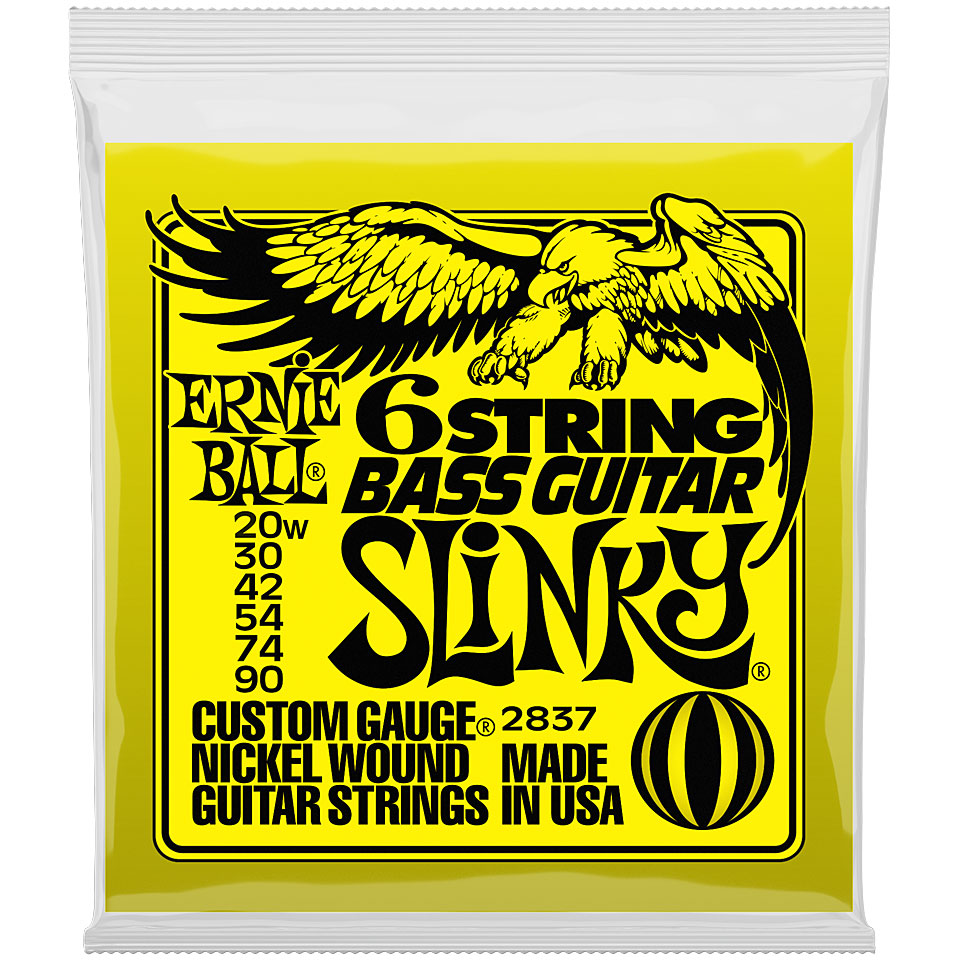 Ernie Ball 6-String Bass Slinky 2837 .020-090 Saiten E-Gitarre Ernie Ball 6-String Bass Slinky 2837 .020-090 Saiten E-Gitarre von Ernie Ball
