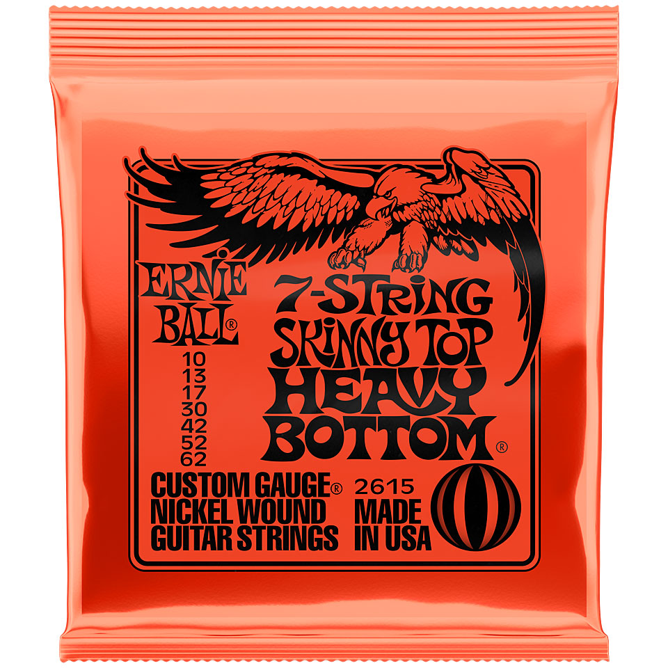 Ernie Ball 7-String Skinny Top Heavy Bottom 10-62 Saiten E-Gitarre Ernie Ball 7-String Skinny Top Heavy Bottom 10-62 Saiten E-Gitarre von Ernie Ball