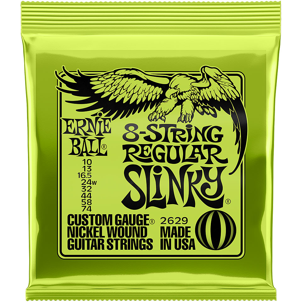 Ernie Ball 8-String Regular Slinky EB2621 .010-074 Saiten E-Gitarre Ernie Ball 8-String Regular Slinky EB2621 .010-074 Saiten E-Gitarre von Ernie Ball