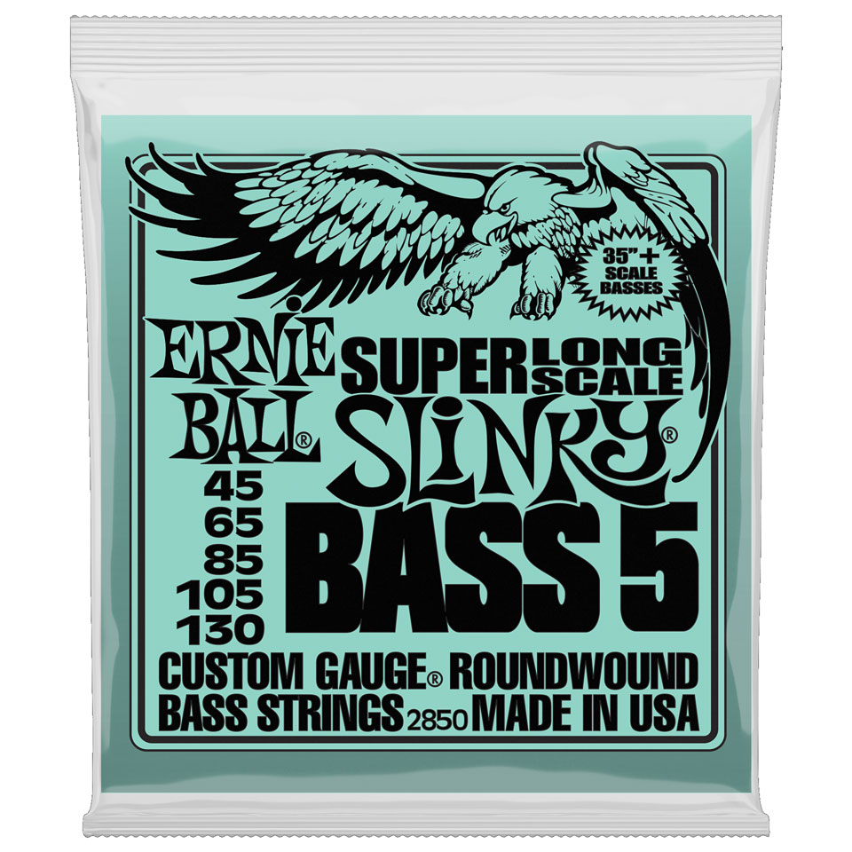 Ernie Ball Super Long Scale Slinky Bass 5 2850 .045-130 Saiten E-Bass Ernie Ball Super Long Scale Slinky Bass 5 2850 .045-130 Saiten E-Bass von Ernie Ball