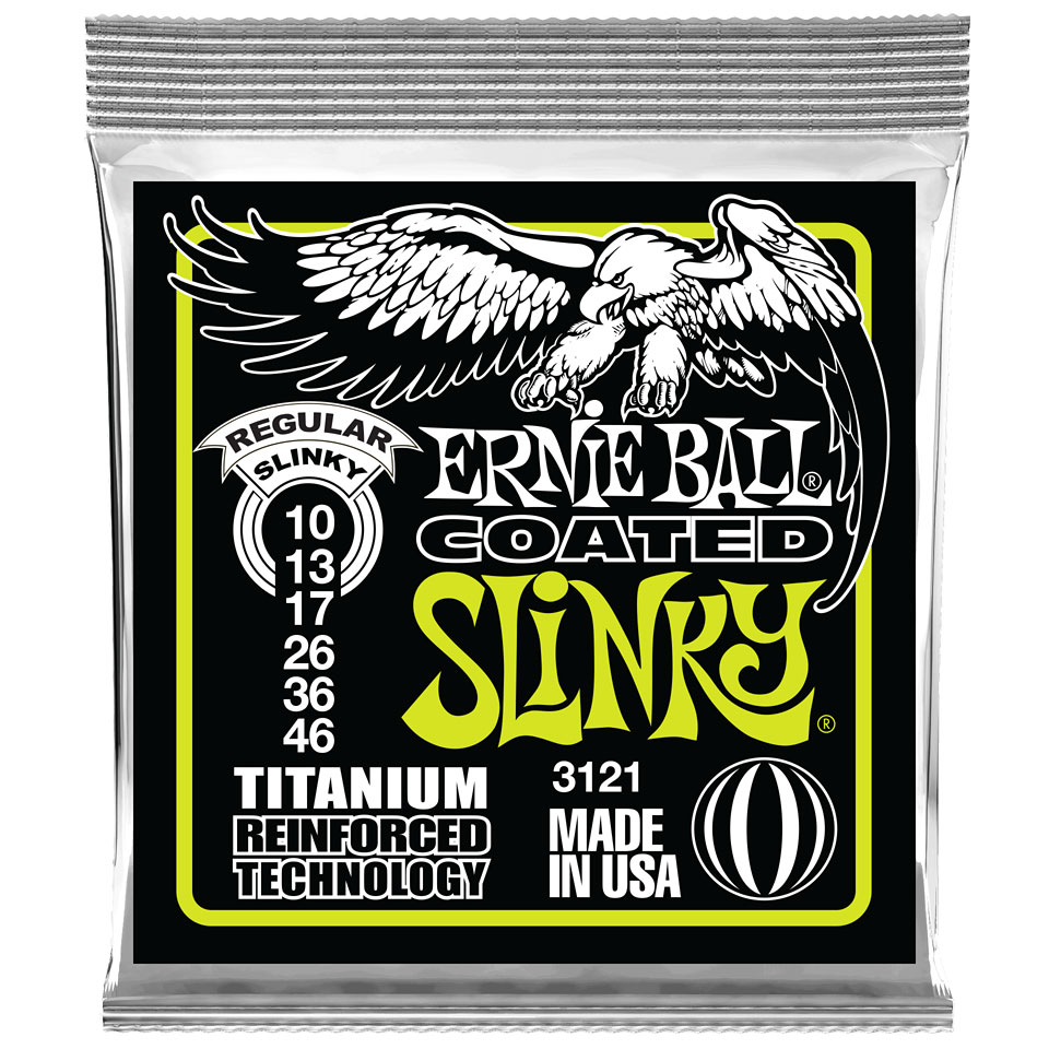 Ernie Ball Regular Slinky Coated 3121 .010-046 Saiten E-Gitarre Ernie Ball Regular Slinky Coated 3121 .010-046 Saiten E-Gitarre von Ernie Ball