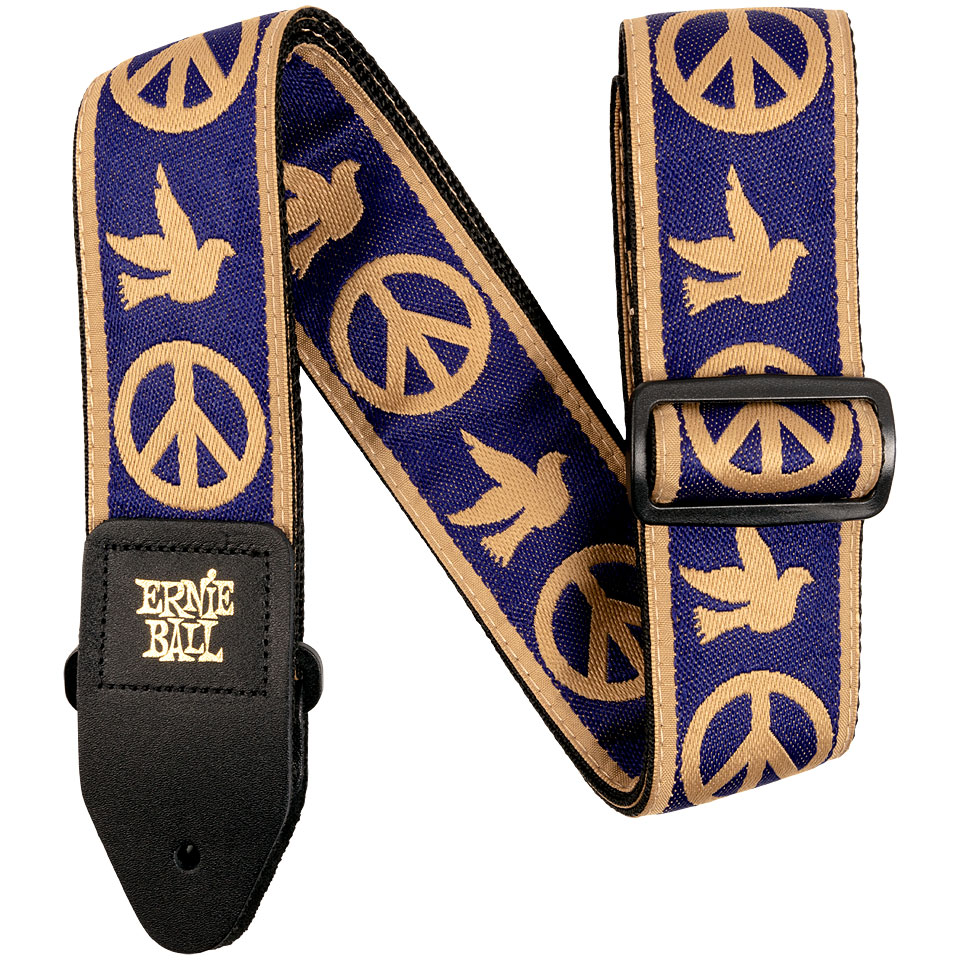 Ernie Ball EB 4699 Navy Blue and Beige Peace Dove Gitarrengurt Ernie Ball EB 4699 Navy Blue and Beige Peace Dove Gitarrengurt von Ernie Ball