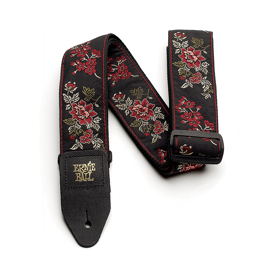 Ernie Ball EB4142 Black Rose Gitarrengurt Ernie Ball EB4142 Black Rose Gitarrengurt von Ernie Ball