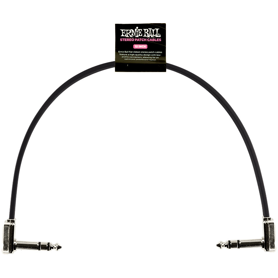Ernie Ball EB6409 TRS flach 30 cm Patchkabel Ernie Ball EB6409 TRS flach 30 cm Patchkabel von Ernie Ball