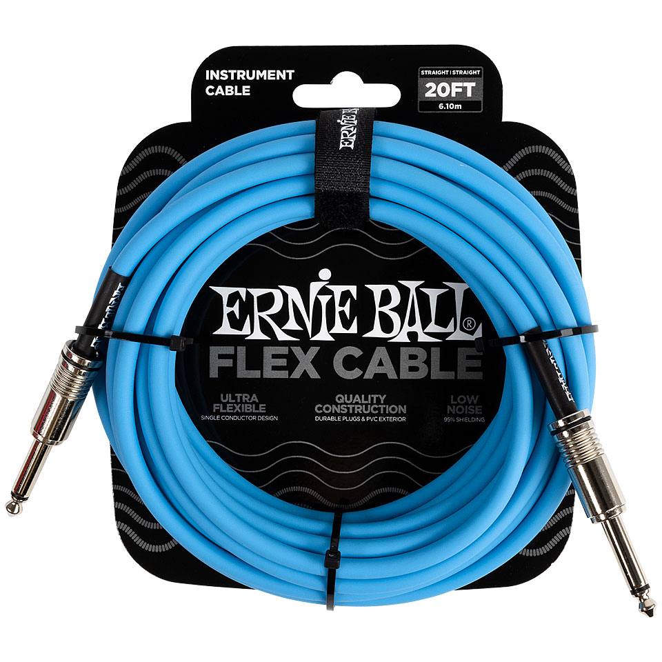 Ernie Ball EB6417 Flex Blue 6 m Instrumentenkabel Ernie Ball EB6417 Flex Blue 6 m Instrumentenkabel von Ernie Ball