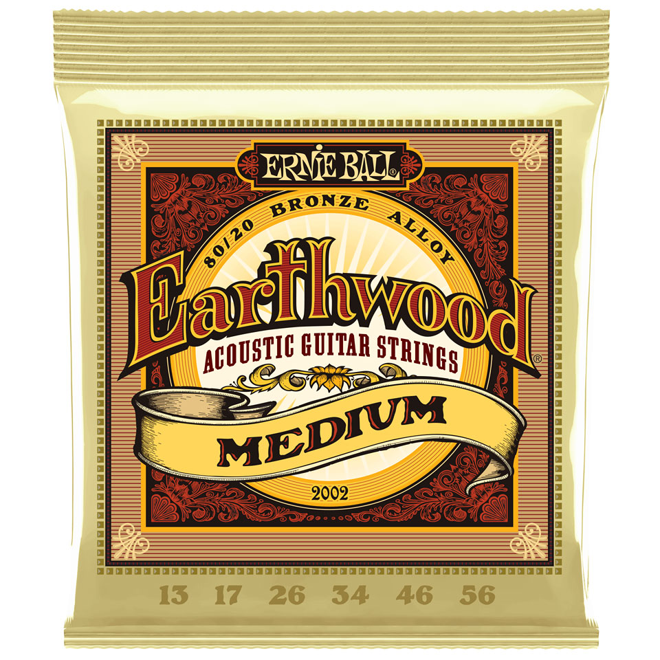 Ernie Ball Earthwood Medium 80/20 Bronze 2002 .013-056 Saiten von Ernie Ball