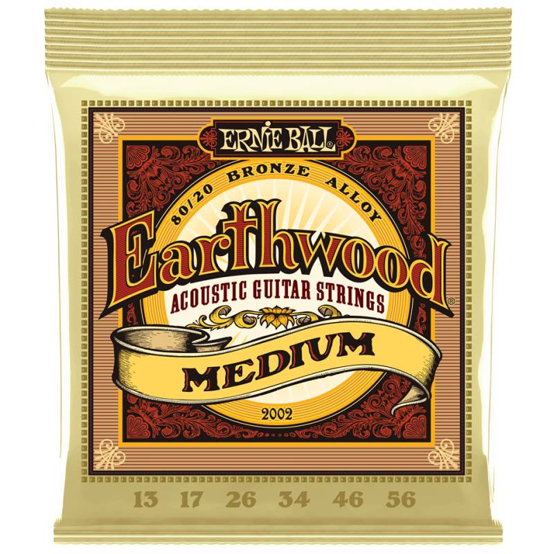 Ernie Ball Earthwood Medium 80/20 Bronze 2002 .013-056 Saiten von Ernie Ball