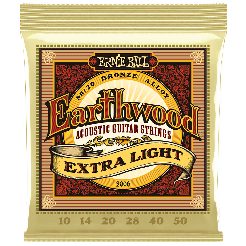 Ernie Ball Earthwood Extra Light 80/20 Bronze 2006 .010-050 Saiten von Ernie Ball