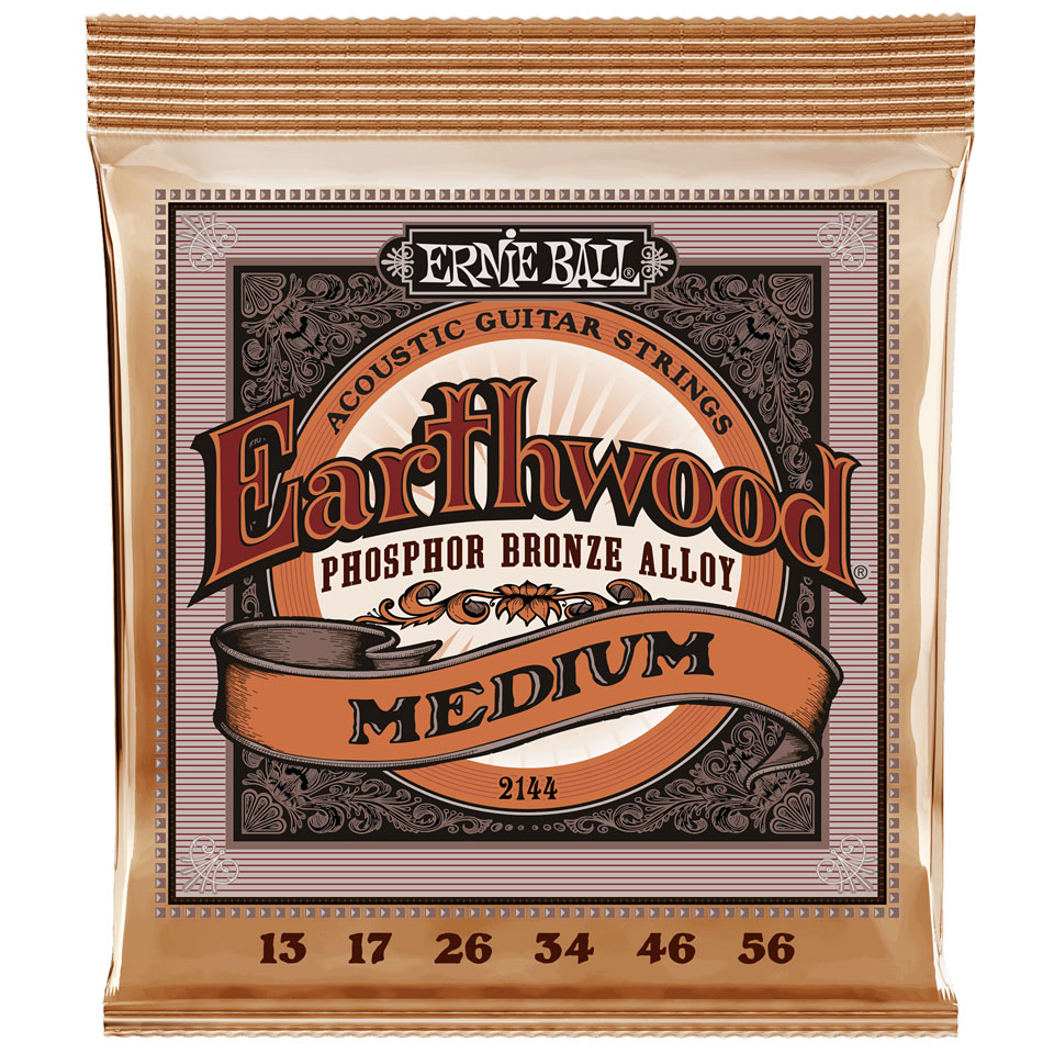 Ernie Ball Earthwood Medium Phosphor Bronze 2144 .013-056 Saiten Ernie Ball Earthwood Medium Phosphor Bronze 2144 .013-056 Saiten von Ernie Ball