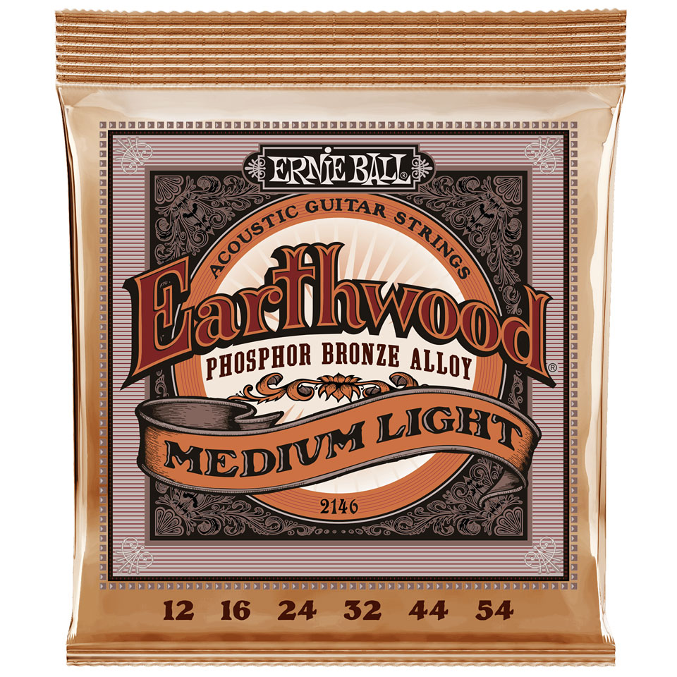 Ernie Ball Earthwood Medium Light Phosphor Bronze 2146 .012-054 von Ernie Ball