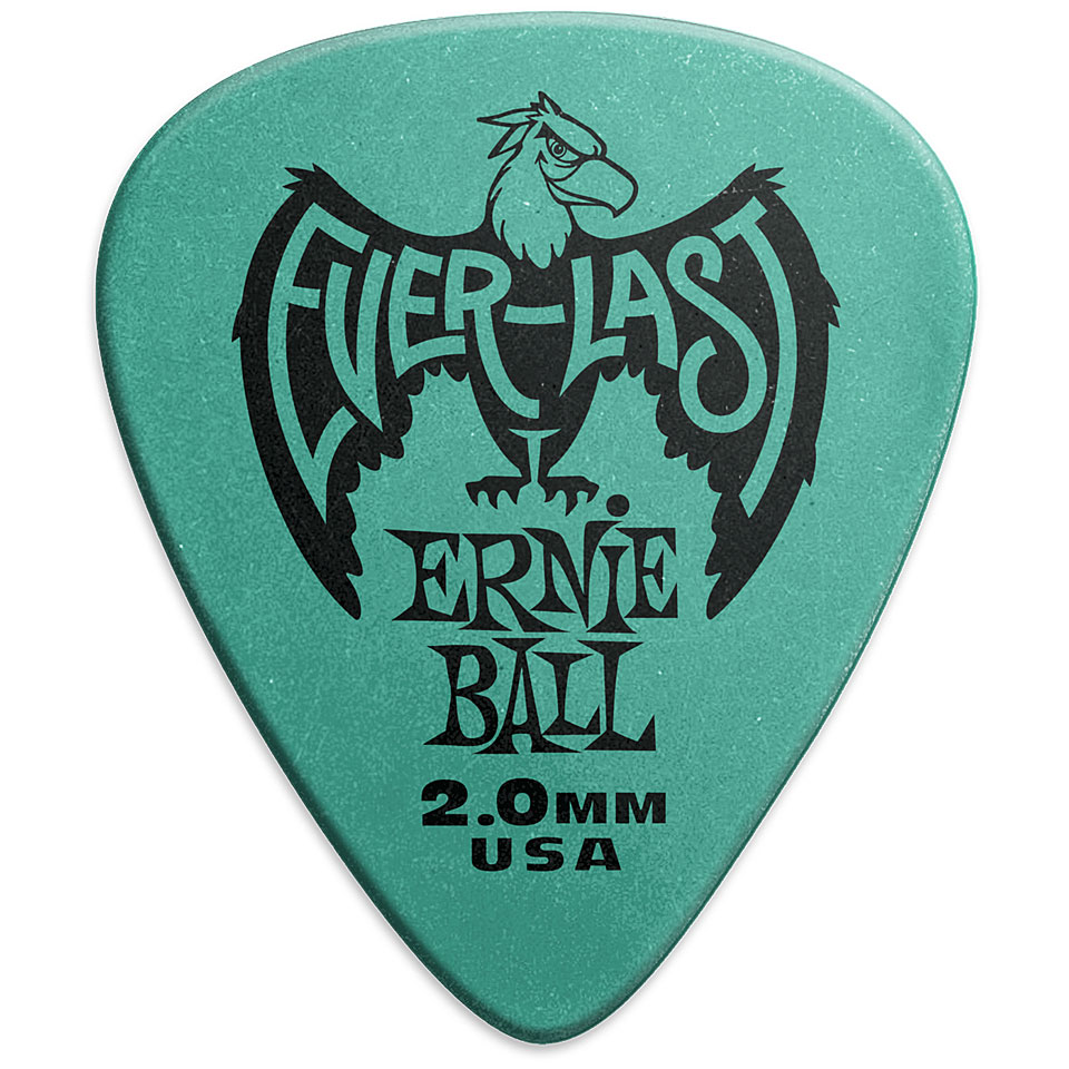 Ernie Ball Everlast, Extra Heavy, Teal, 2.00 mm Plektrum Ernie Ball Everlast, Extra Heavy, Teal, 2.00 mm Plektrum von Ernie Ball