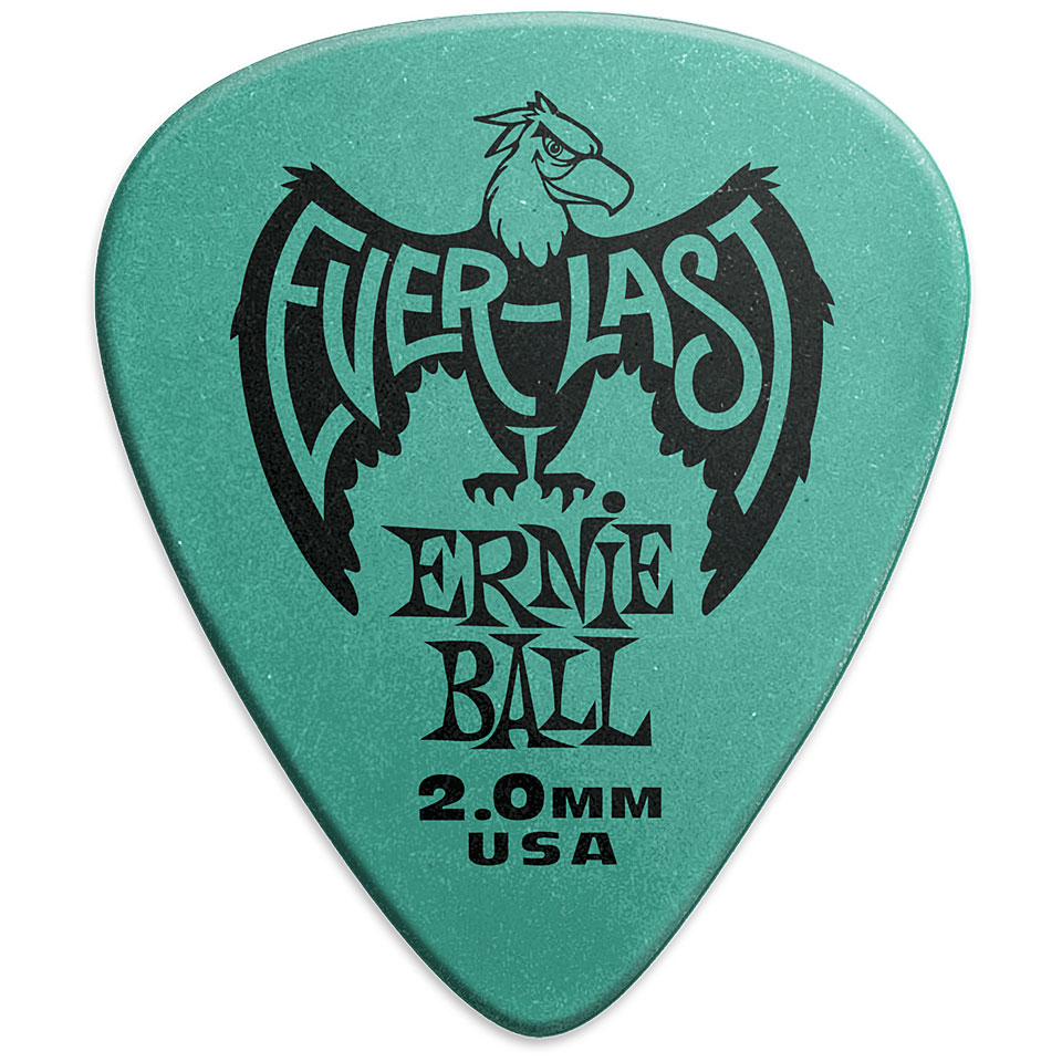 Ernie Ball Everlast, Extra Heavy, Teal, 2.00 mm Plektrum von Ernie Ball