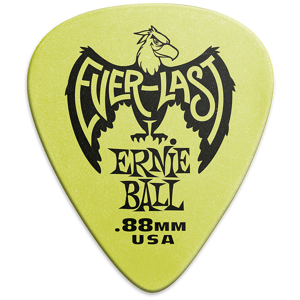 Ernie Ball Everlast, Heavy, Green, .88 mm Plektrum Ernie Ball Everlast, Heavy, Green, .88 mm Plektrum von Ernie Ball