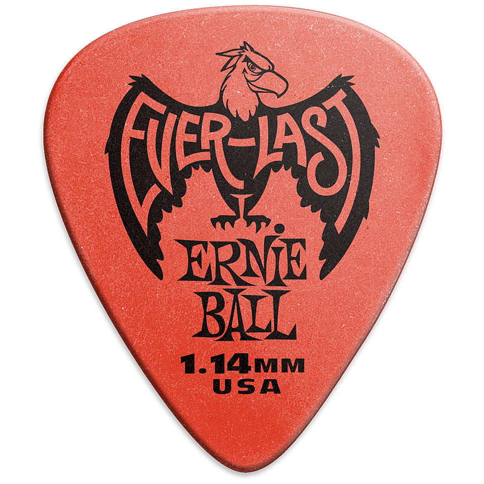 Ernie Ball Everlast, Heavy, Red, 1.14 mm Plektrum Ernie Ball Everlast, Heavy, Red, 1.14 mm Plektrum von Ernie Ball