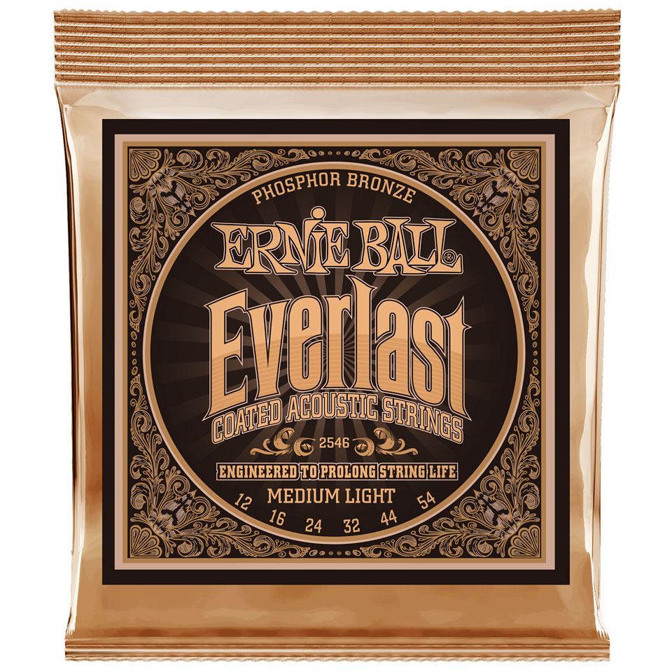 Ernie Ball Everlast Medium Light Phosphor Bronze 2546 .012-054 Saiten von Ernie Ball