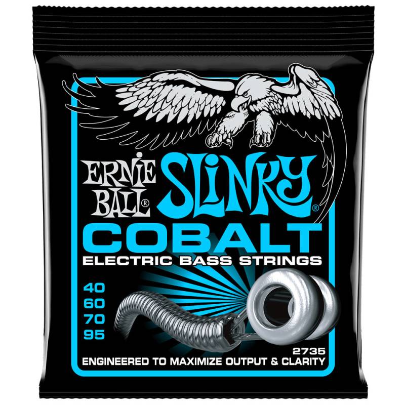 Ernie Ball Extra Slinky Cobalt 2735 .040-095 Saiten E-Bass von Ernie Ball