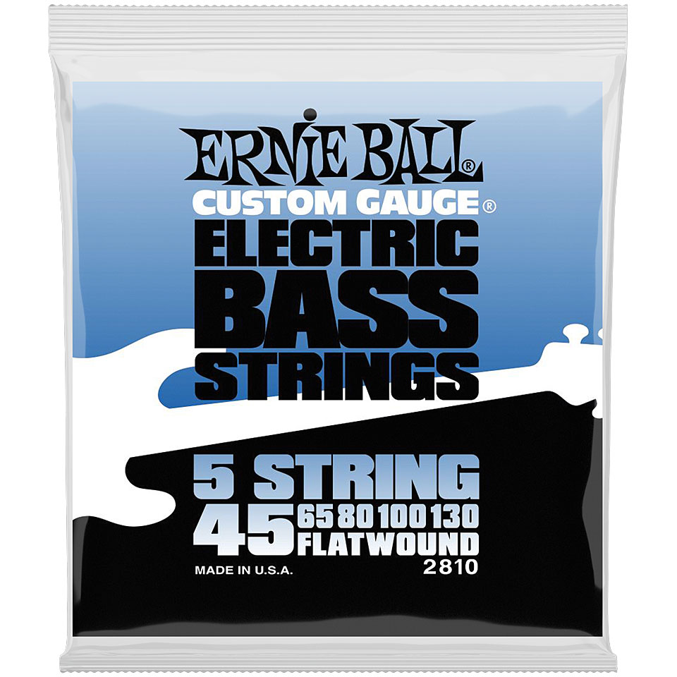Ernie Ball Flatwound 5-String 45-130 Saiten E-Bass von Ernie Ball