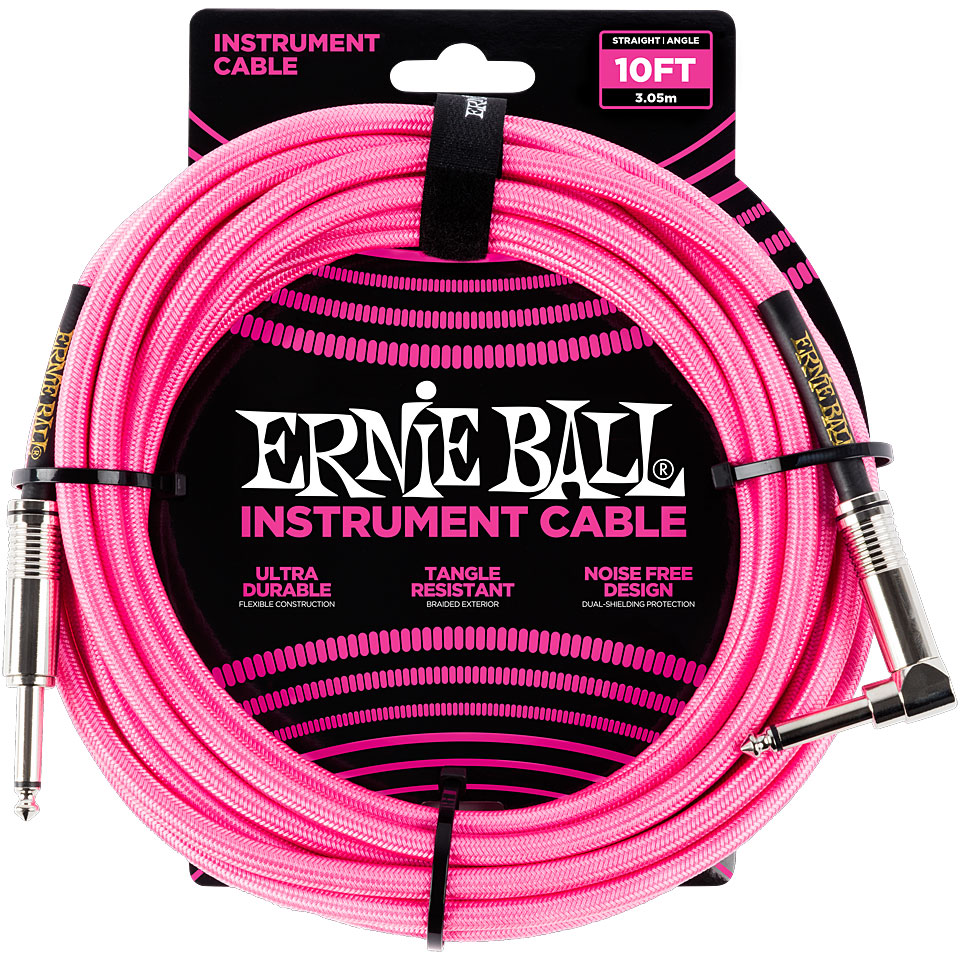 Ernie Ball EB6078 Neon Pink 3,0 m Instrumentenkabel Ernie Ball EB6078 Neon Pink 3,0 m Instrumentenkabel von Ernie Ball