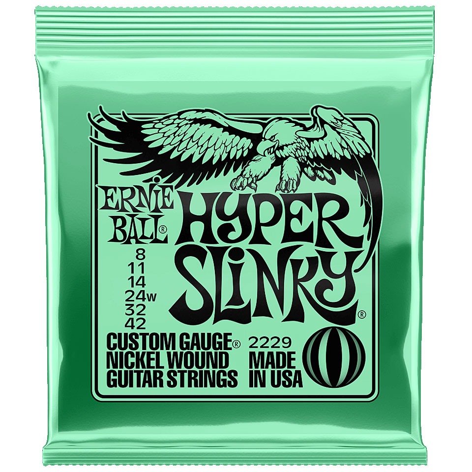 Ernie Ball Hyper Slinky 2229 .008-042 Saiten E-Gitarre Ernie Ball Hyper Slinky 2229 .008-042 Saiten E-Gitarre von Ernie Ball