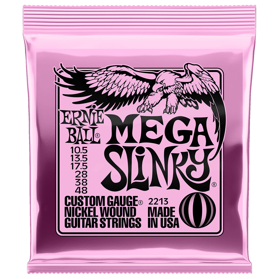 Ernie Ball Mega Slinky 2213 .0105-048 Saiten E-Gitarre Ernie Ball Mega Slinky 2213 .0105-048 Saiten E-Gitarre von Ernie Ball