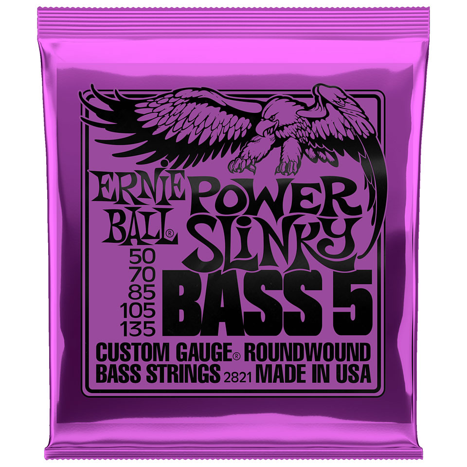 Ernie Ball Power Slinky Bass 5 2821 .050-135 Saiten E-Bass von Ernie Ball