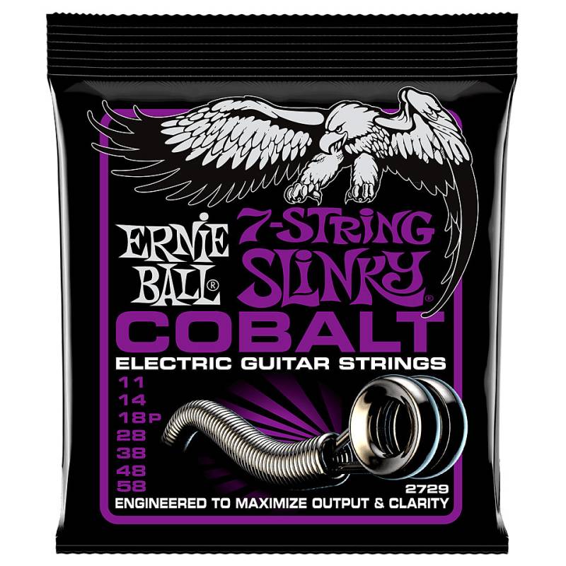 Ernie Ball Power Slinky Cobalt 2729 .011- 058 Saiten E-Gitarre von Ernie Ball