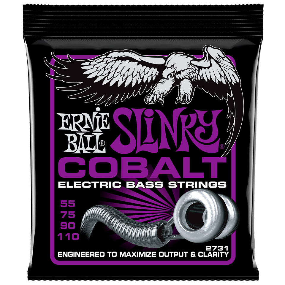 Ernie Ball Power Slinky Cobalt 2731 .055-110 Saiten E-Bass von Ernie Ball