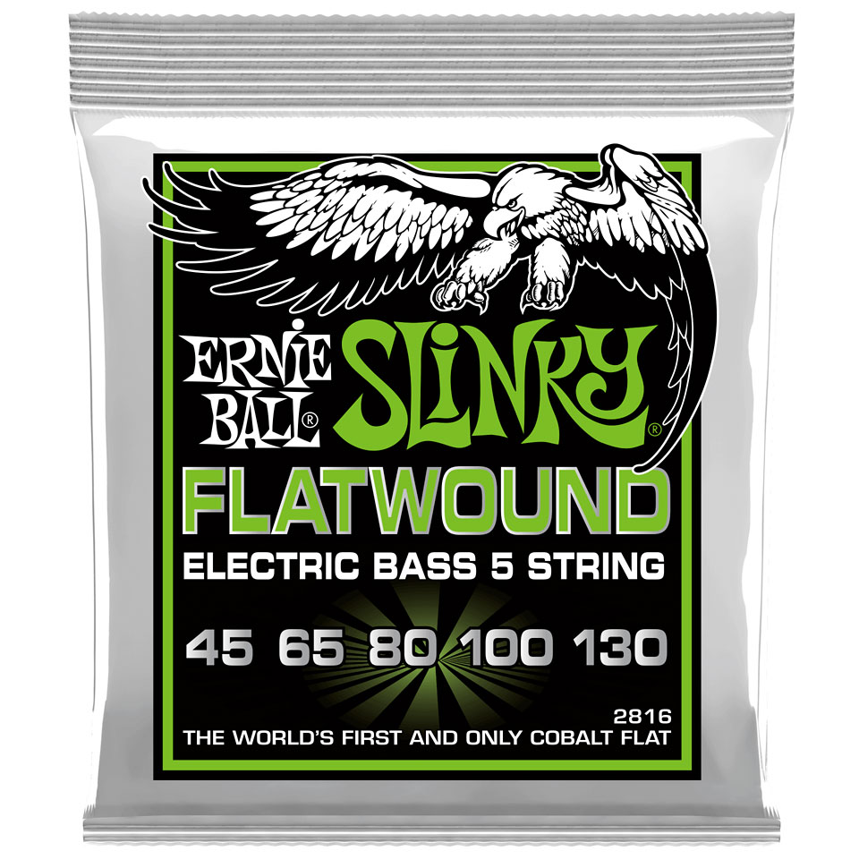 Ernie Ball Regular Slinky 5-String Flatwound 2816 .045-130 Saiten Ernie Ball Regular Slinky 5-String Flatwound 2816 .045-130 Saiten von Ernie Ball
