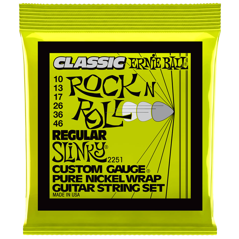 Ernie Ball Regular Slinky Classic R&R 2251 .010-046 Saiten E-Gitarre Ernie Ball Regular Slinky Classic R&R 2251 .010-046 Saiten E-Gitarre von Ernie Ball