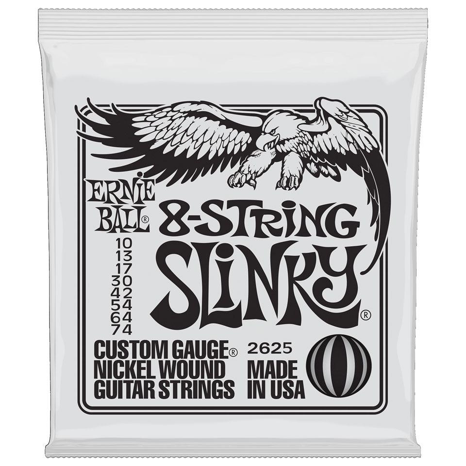 Ernie Ball 8-String Slinky 2625 .010-074 Saiten E-Gitarre Ernie Ball 8-String Slinky 2625 .010-074 Saiten E-Gitarre von Ernie Ball