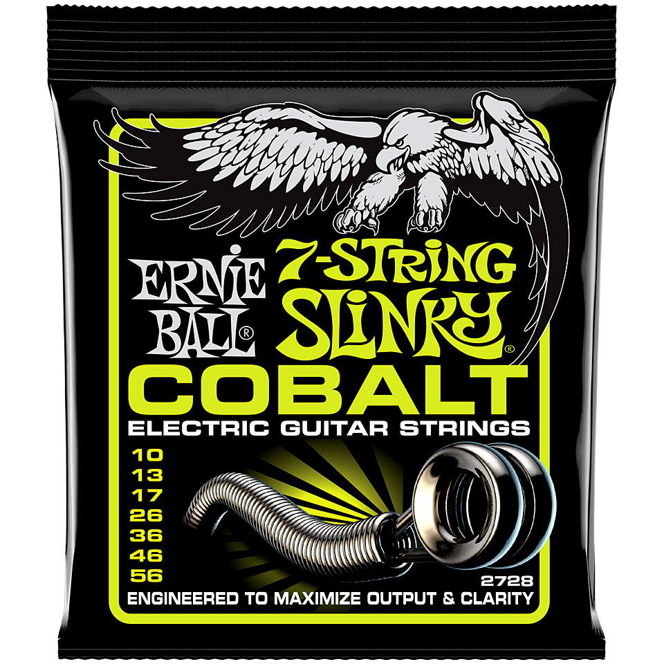 Ernie Ball Slinky Cobalt 7-String, Regular 10-56 Saiten E-Gitarre Ernie Ball Slinky Cobalt 7-String, Regular 10-56 Saiten E-Gitarre von Ernie Ball