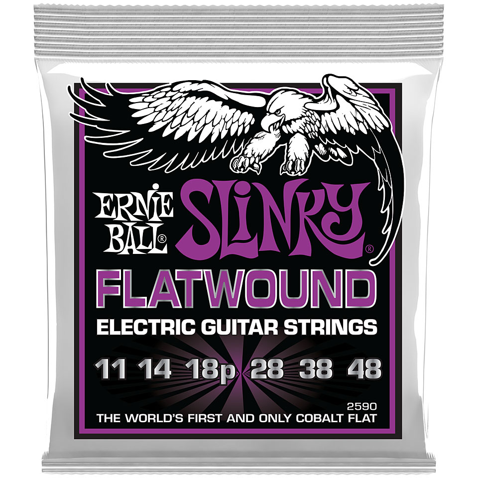 Ernie Ball Slinky Nickel Flatwound, Power .011-.048 Saiten E-Gitarre Ernie Ball Slinky Nickel Flatwound, Power .011-.048 Saiten E-Gitarre von Ernie Ball