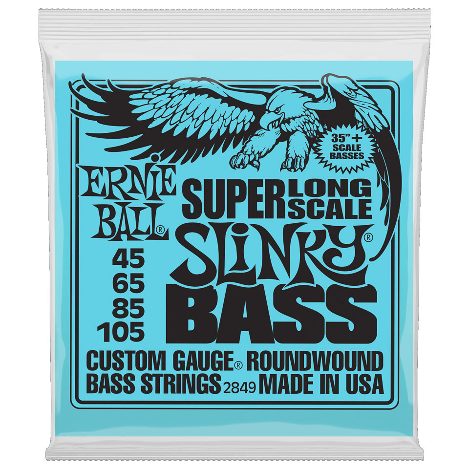 Ernie Ball Super Long Scale Slinky Bass 2849 .045-105 Saiten E-Bass von Ernie Ball