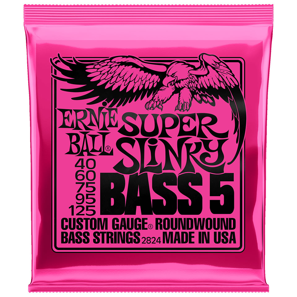 Ernie Ball Super Slinky Bass 5 2824 .040-125 Saiten E-Bass von Ernie Ball