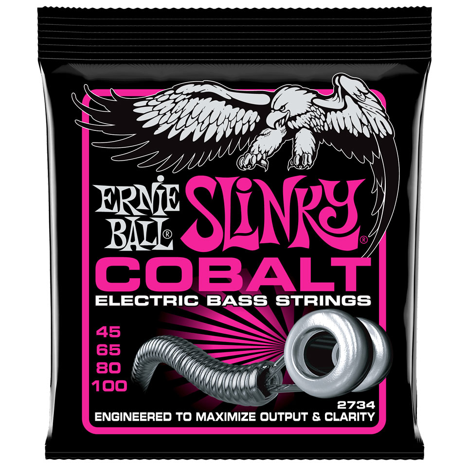 Ernie Ball Super Slinky Cobalt Bass 2734 .045-100 Saiten E-Bass von Ernie Ball