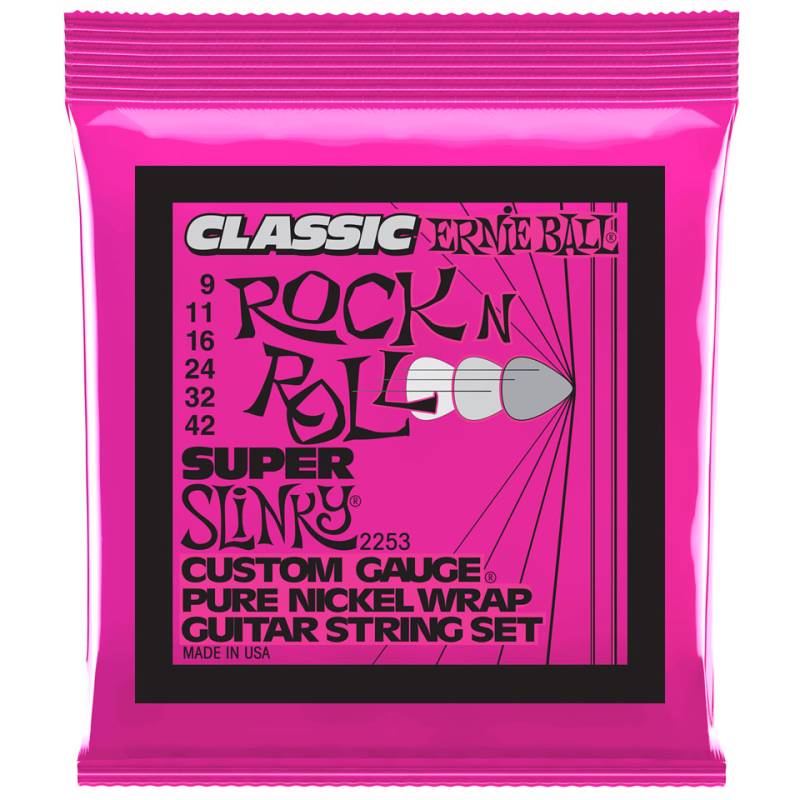 Ernie Ball Super Slinky Classic R&R 2253 .009-042 Saiten E-Gitarre von Ernie Ball