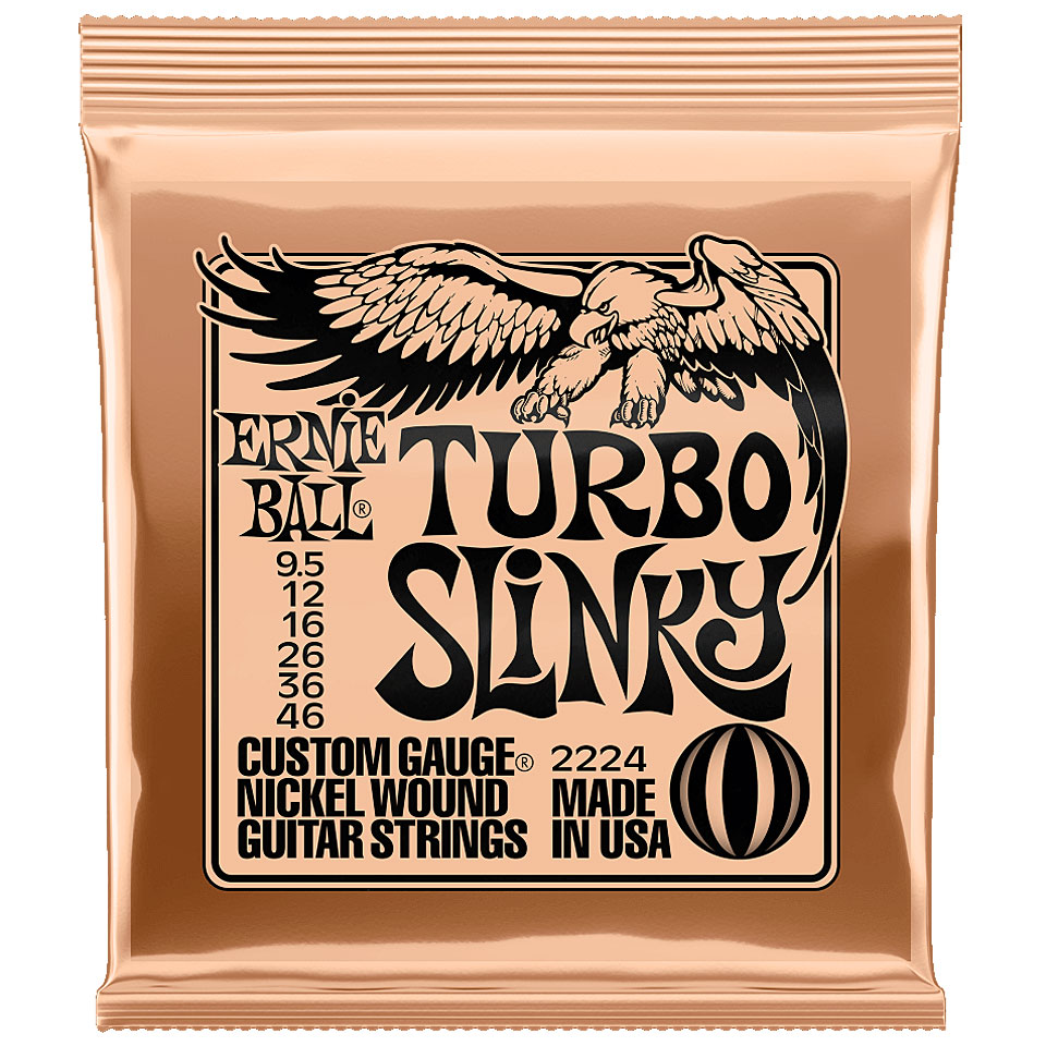 Ernie Ball Turbo Slinky 2224 .0095-046 Saiten E-Gitarre Ernie Ball Turbo Slinky 2224 .0095-046 Saiten E-Gitarre von Ernie Ball