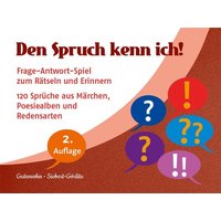 Den Spruch kenn ich! (Kartenspiel) von Reinhardt Ernst
