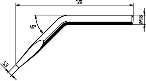 Ersa 0152JD Lötspitze Meißelform, gebogen Inhalt 1St. von Ersa