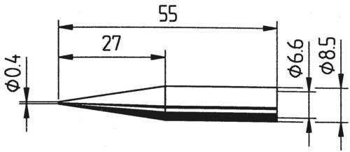 Ersa 842 UD Lötspitze Bleistiftform, verlängert Spitzen-Größe 0.4mm Inhalt 1St. von Ersa